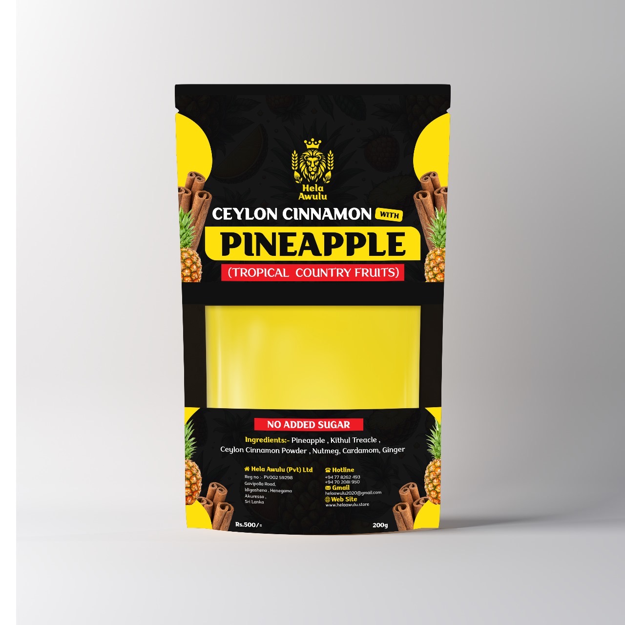 Pineapple with Ceylon Cinnamon (Troical Country Fruit Pouch)